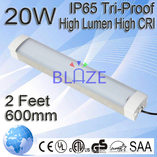 20W LED IP65 Tri Proof Lights, 600mm 2 Feet, 5 Years warranty